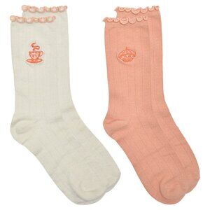 Bridgerton 2 Pair Crew Socks - Size 4-10 - NEW